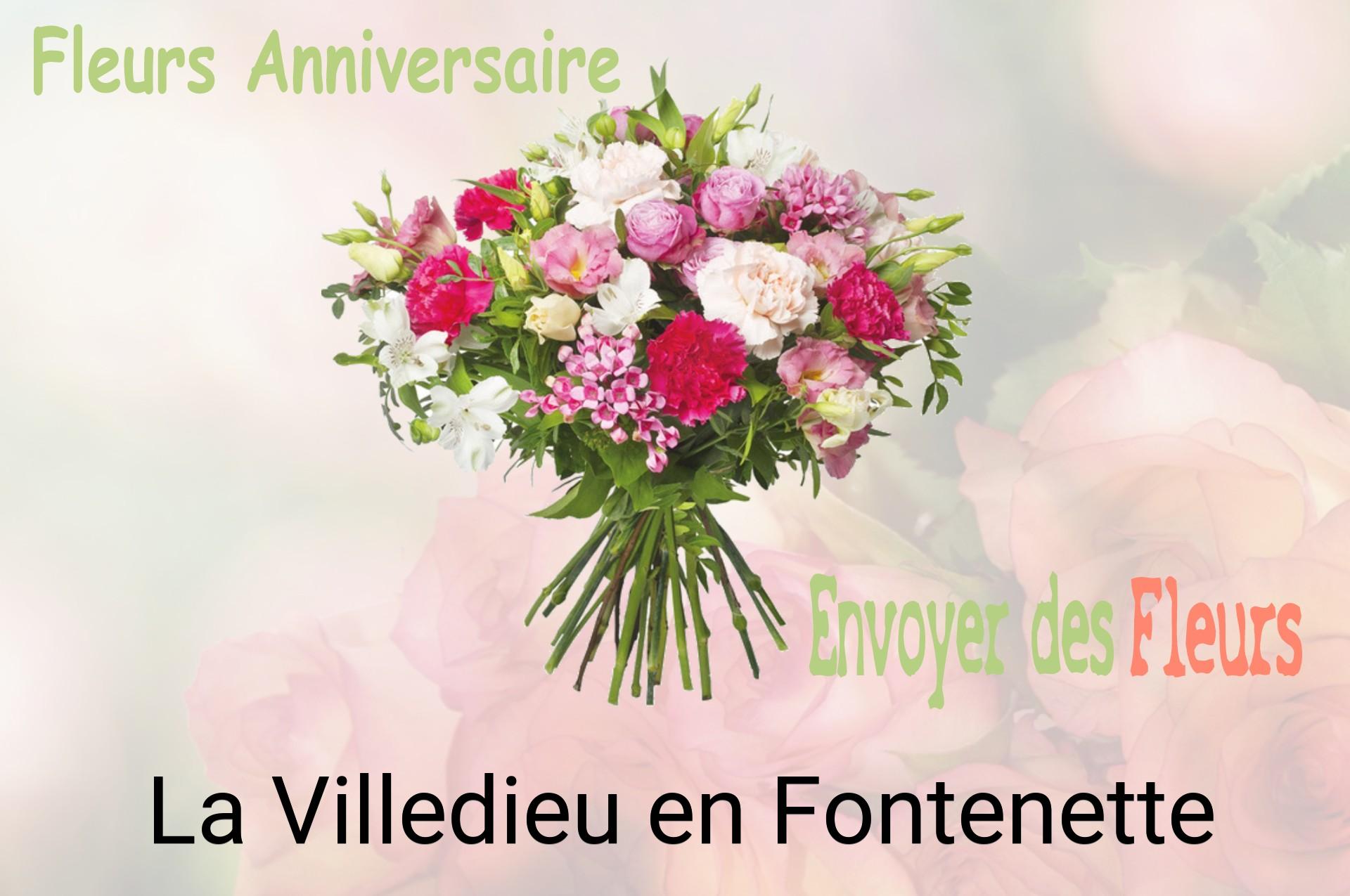 Bouquet de fleurs d’anniversaire livré à La Villedieu-en-Fontenette