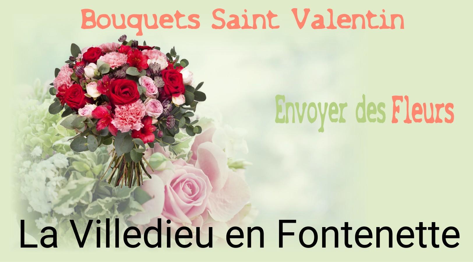 Roses de Saint-Valentin livrées à La Villedieu-en-Fontenette